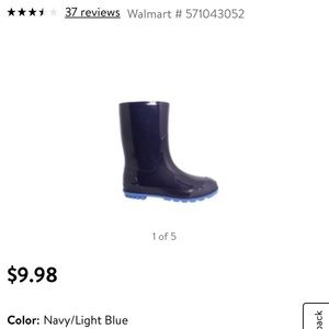 Toddler rain boots size 5-6